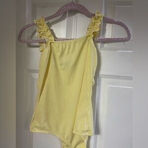 Yellow Bodysuit with Ruffles!
